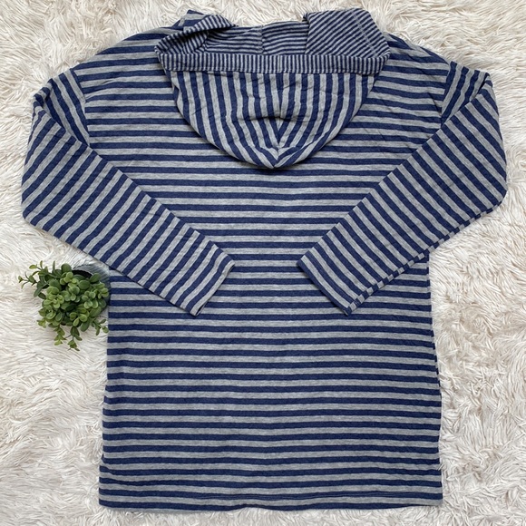 🎉HP🎉 Byron Bay Hooded Open Cardigan 💗 Blue & Gray - Picture 6 of 15